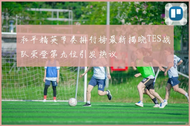 和平精英节奏排行榜最新揭晓TES战队荣登第九位引发热议
